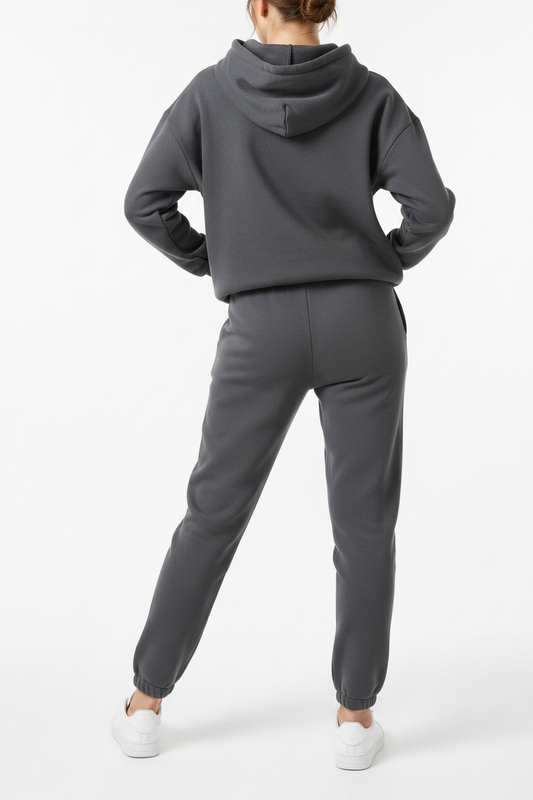 Charcoal Fleece Joggers — Back Shot (Closer)