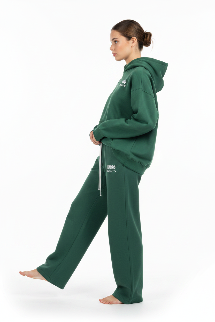 Off Duty Hoodie Forest Green – Side