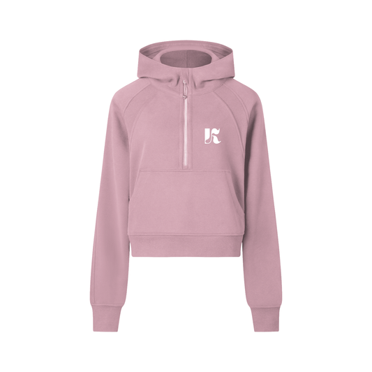 Cropped Half-Zip Hoodie