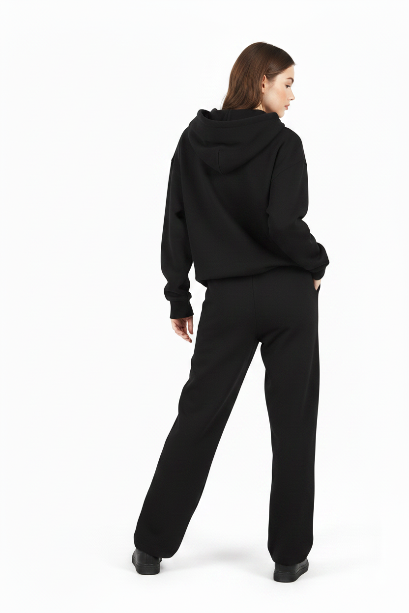 Back — Black Essential SweatPants