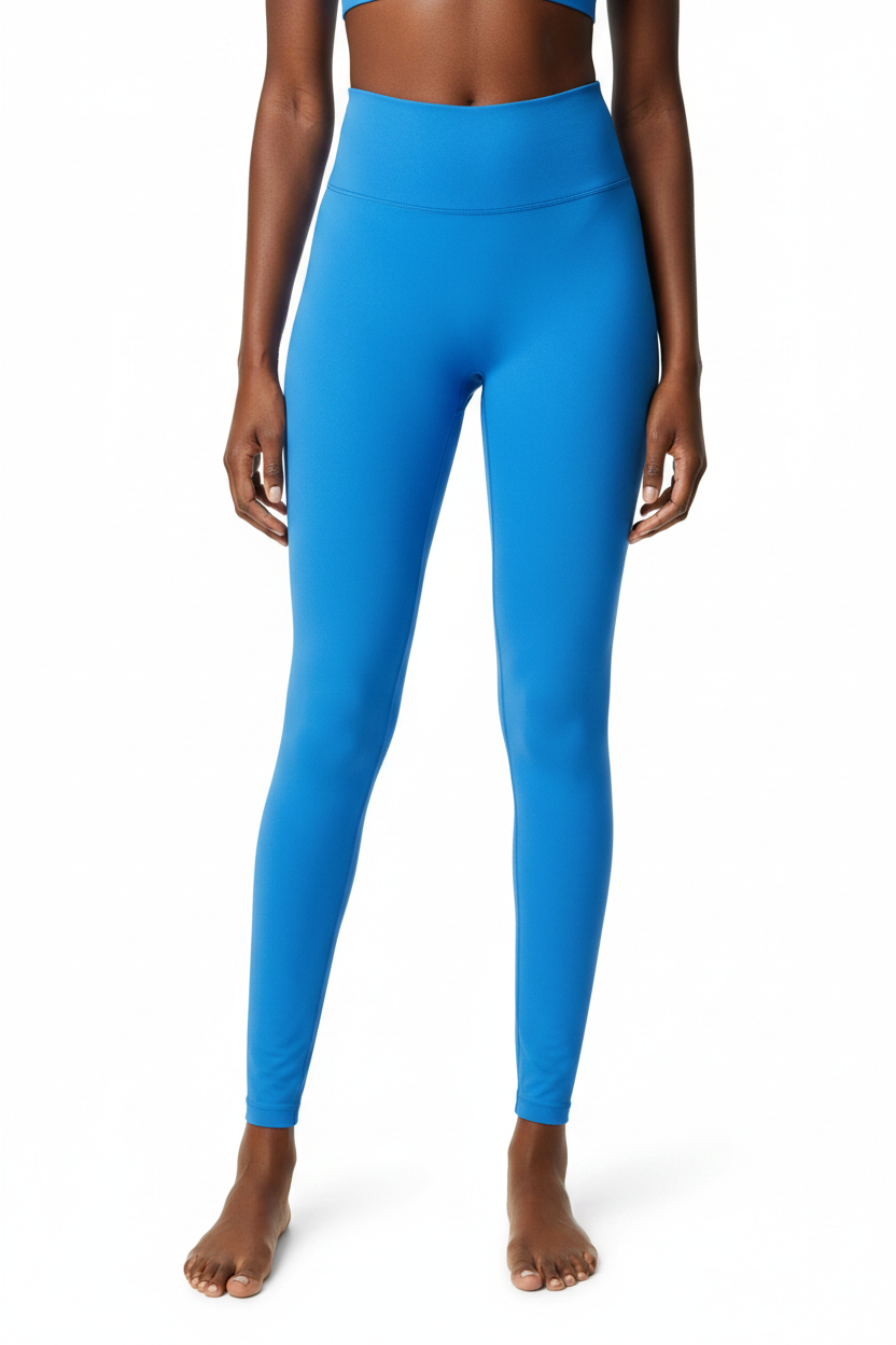 Bright Blue Full Leg Close-Up