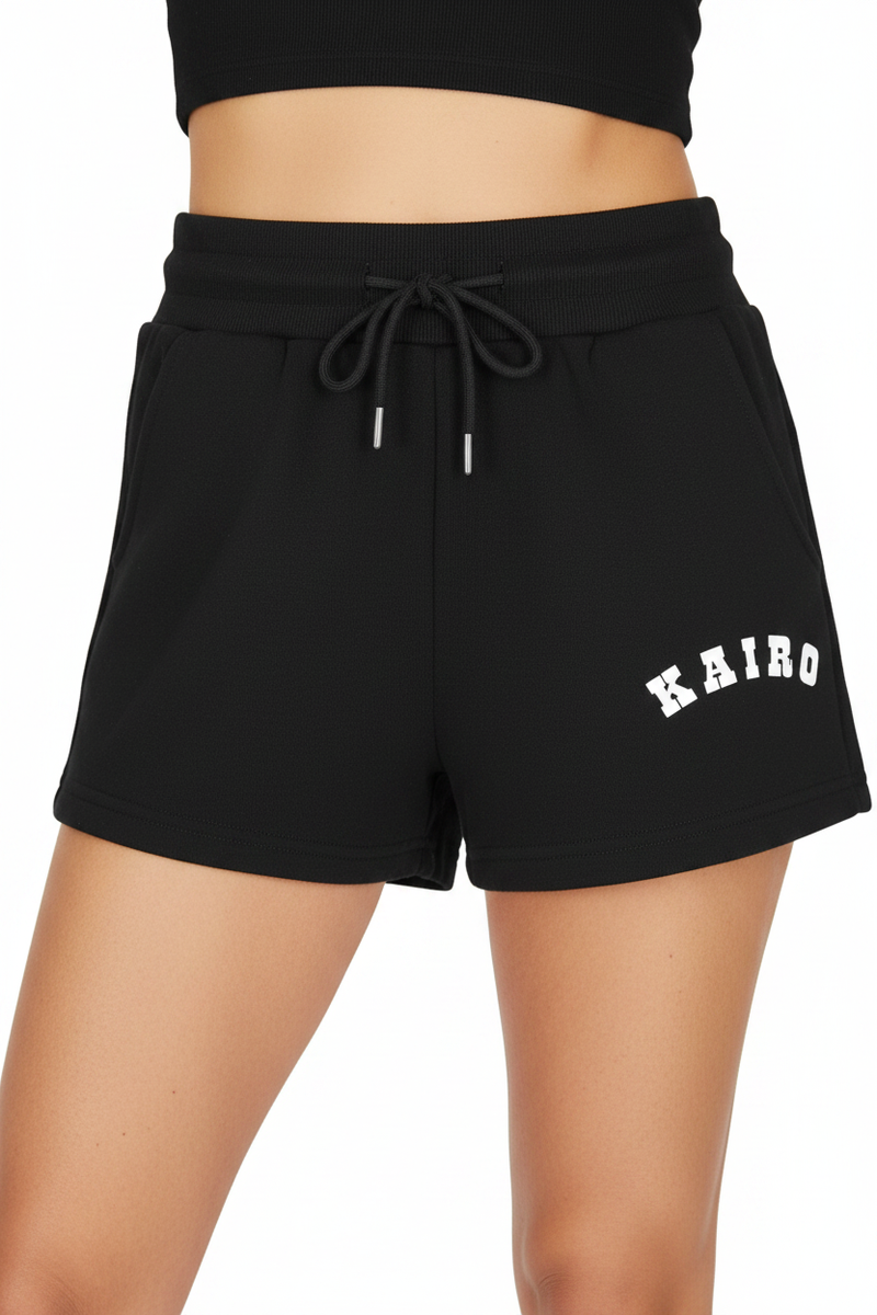 Close-up — Black Everyday Mini SweatShorts
