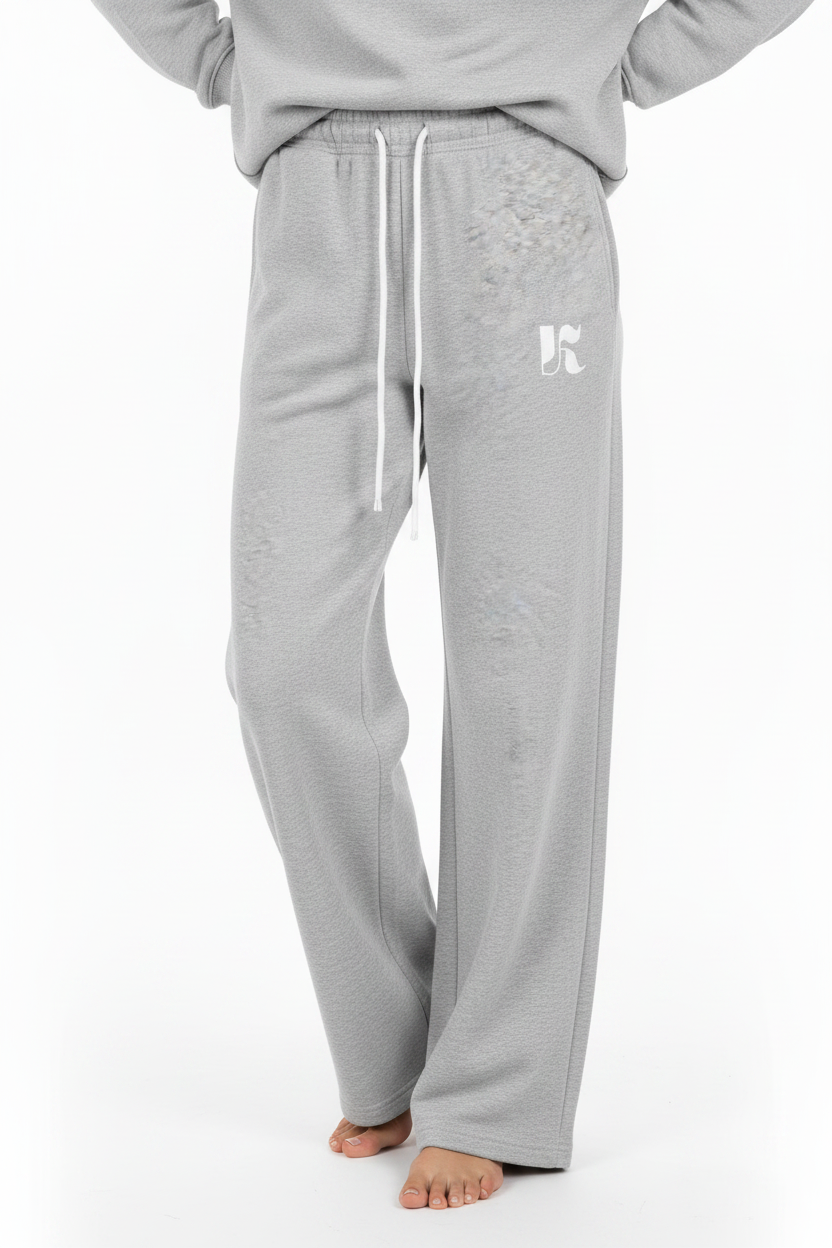 Close-up — Grey Marl Essential SweatPants