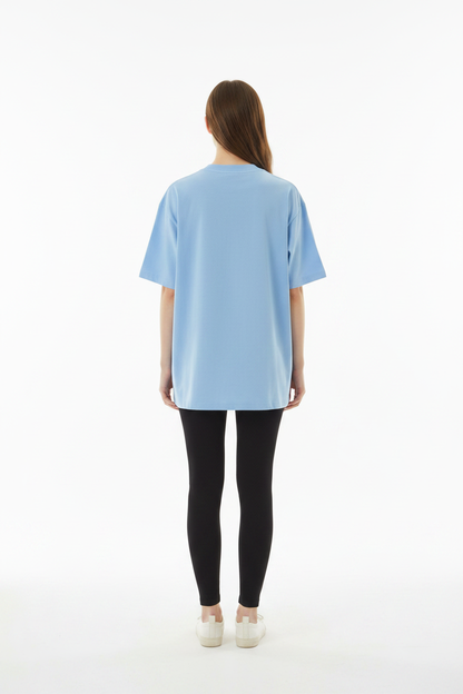 Essential Tee Blue — Back Shot