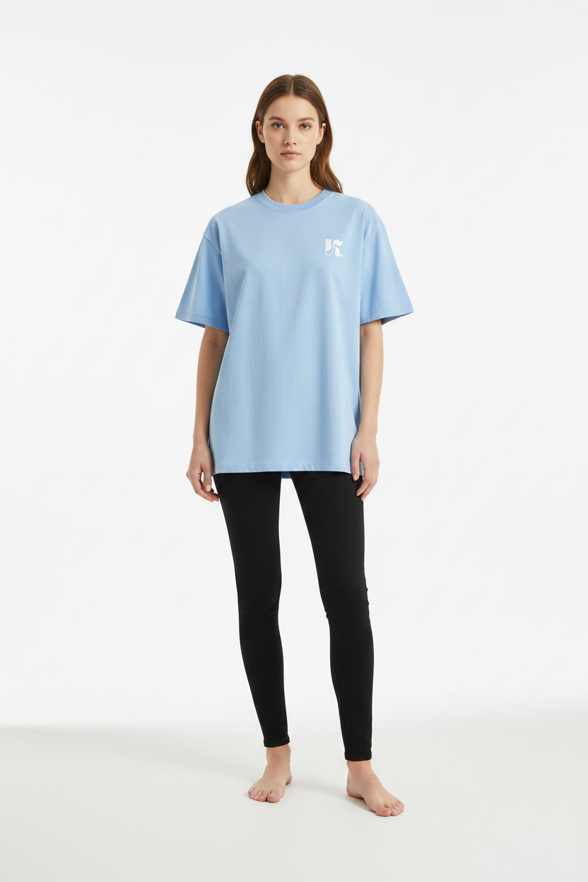 Essential Tee Blue — Front Shot