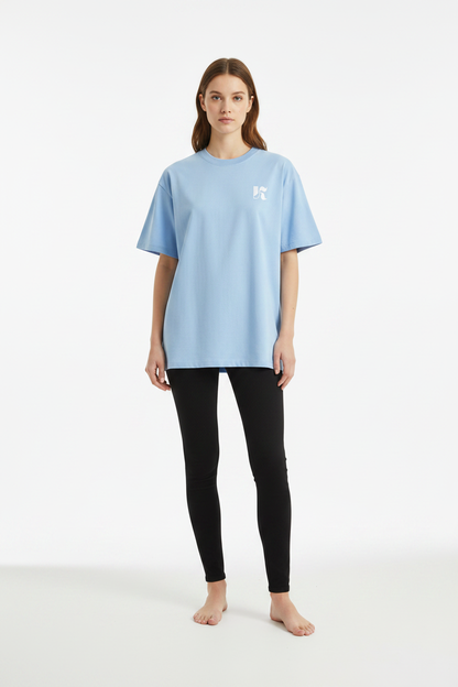 Essential Tee Blue — Front Shot