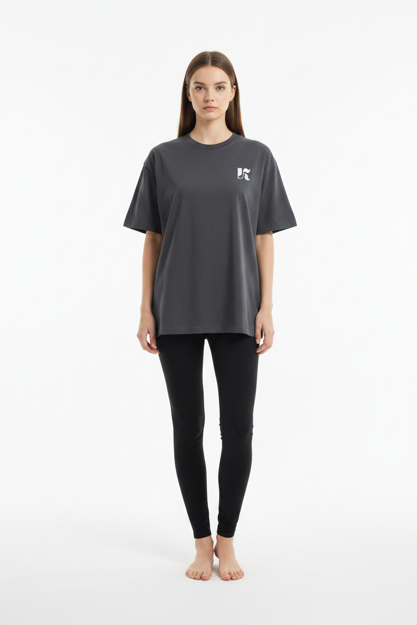 Essential Tee Dark Gray — Front Shot