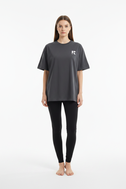 Essential Tee Dark Gray — Front Shot