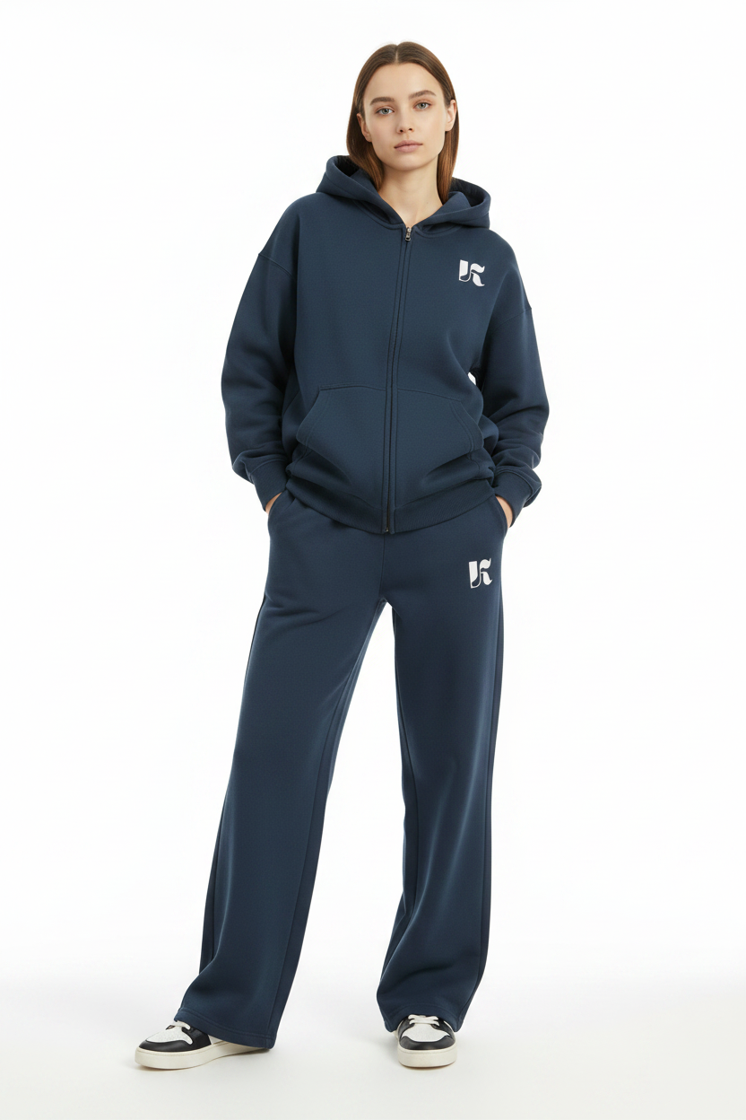Front — Navy Essential SweatPants
