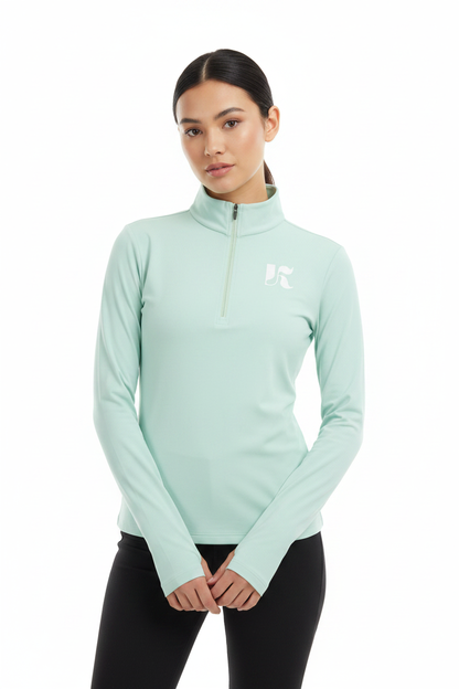 Mint quarter zip front model