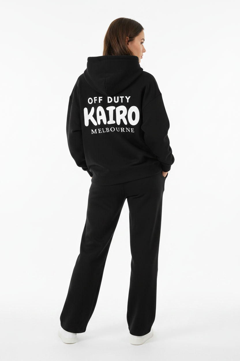 Off Duty Hoodie Black – Back