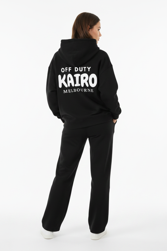 Off Duty Hoodie Black – Back
