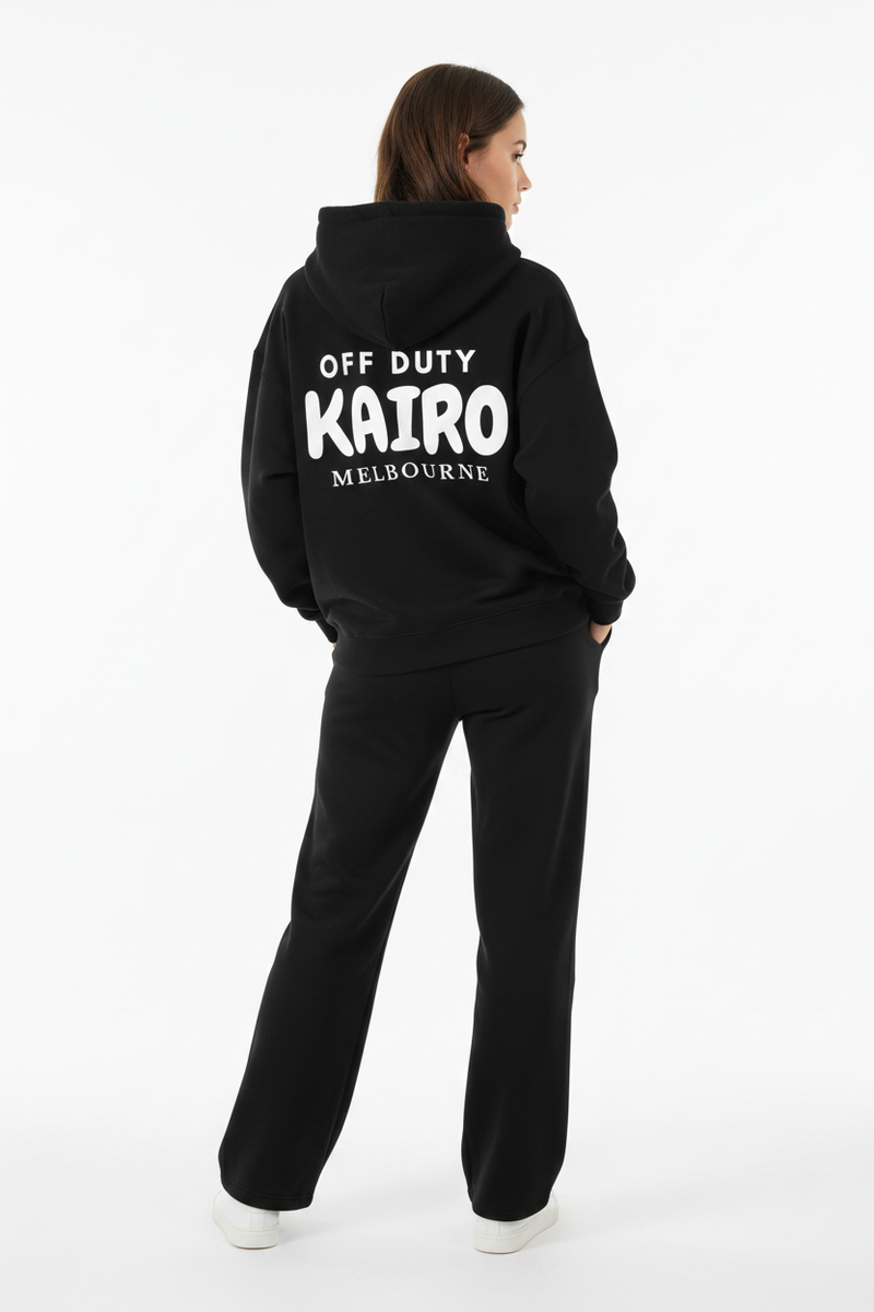 Off Duty Hoodie Black – Back