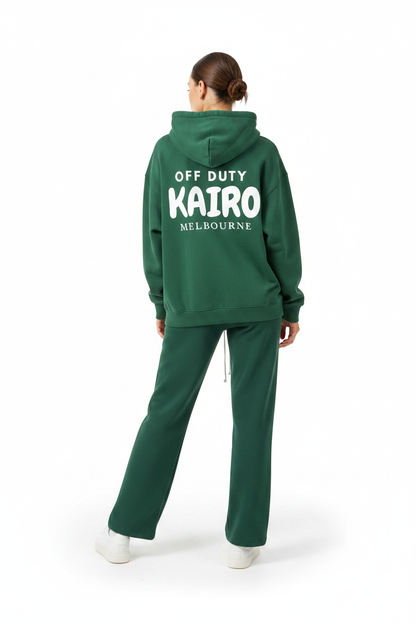Off Duty Hoodie Forest Green – Back