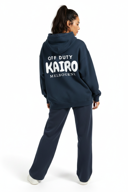 Off Duty Hoodie Navy – Back