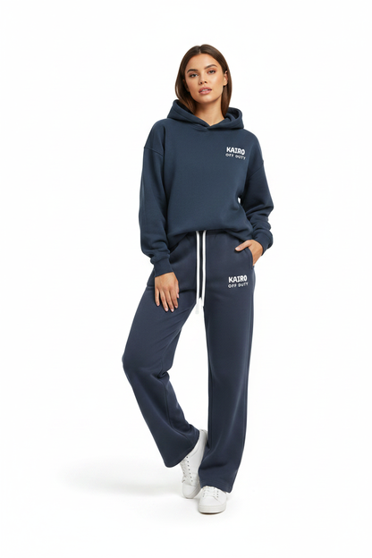 Off Duty Hoodie Navy – Front