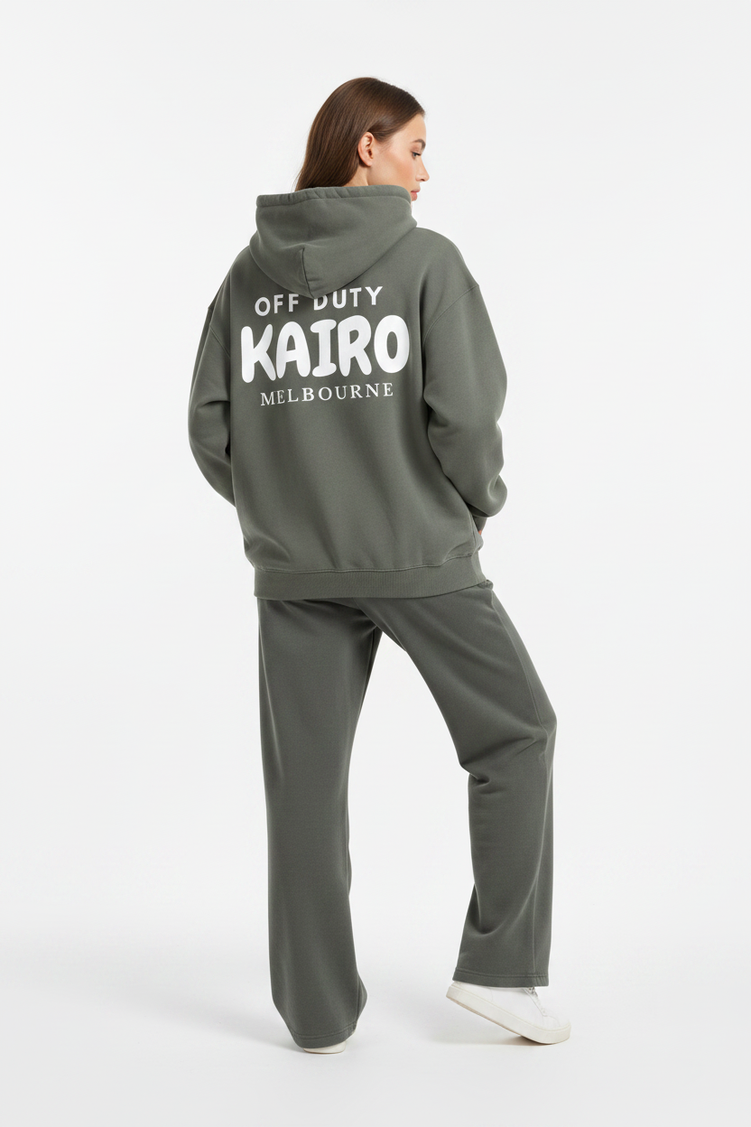 Off Duty Hoodie Olive – Back