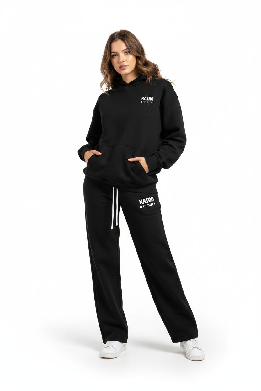 Off Duty Joggers Black – Front