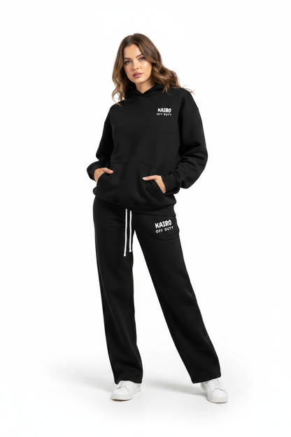 Off Duty Joggers Black – Front