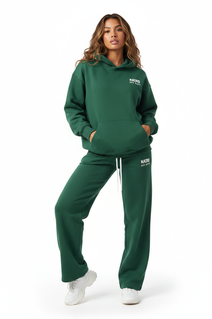 Off Duty Joggers Forest Green – Front