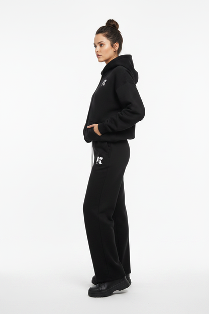 Side — Black Essential SweatPants