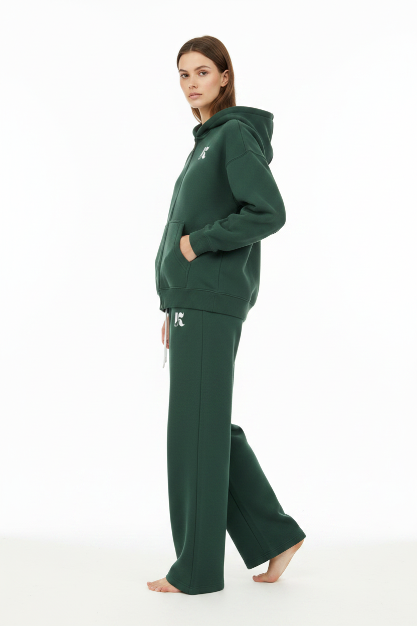 Side — Forest Green Essential SweatPants