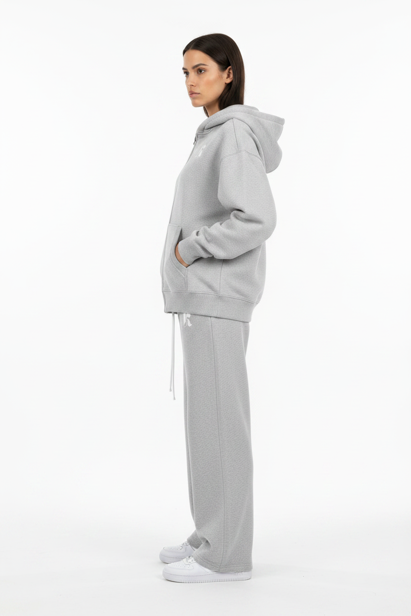 Side — Grey Marl Essential SweatPants