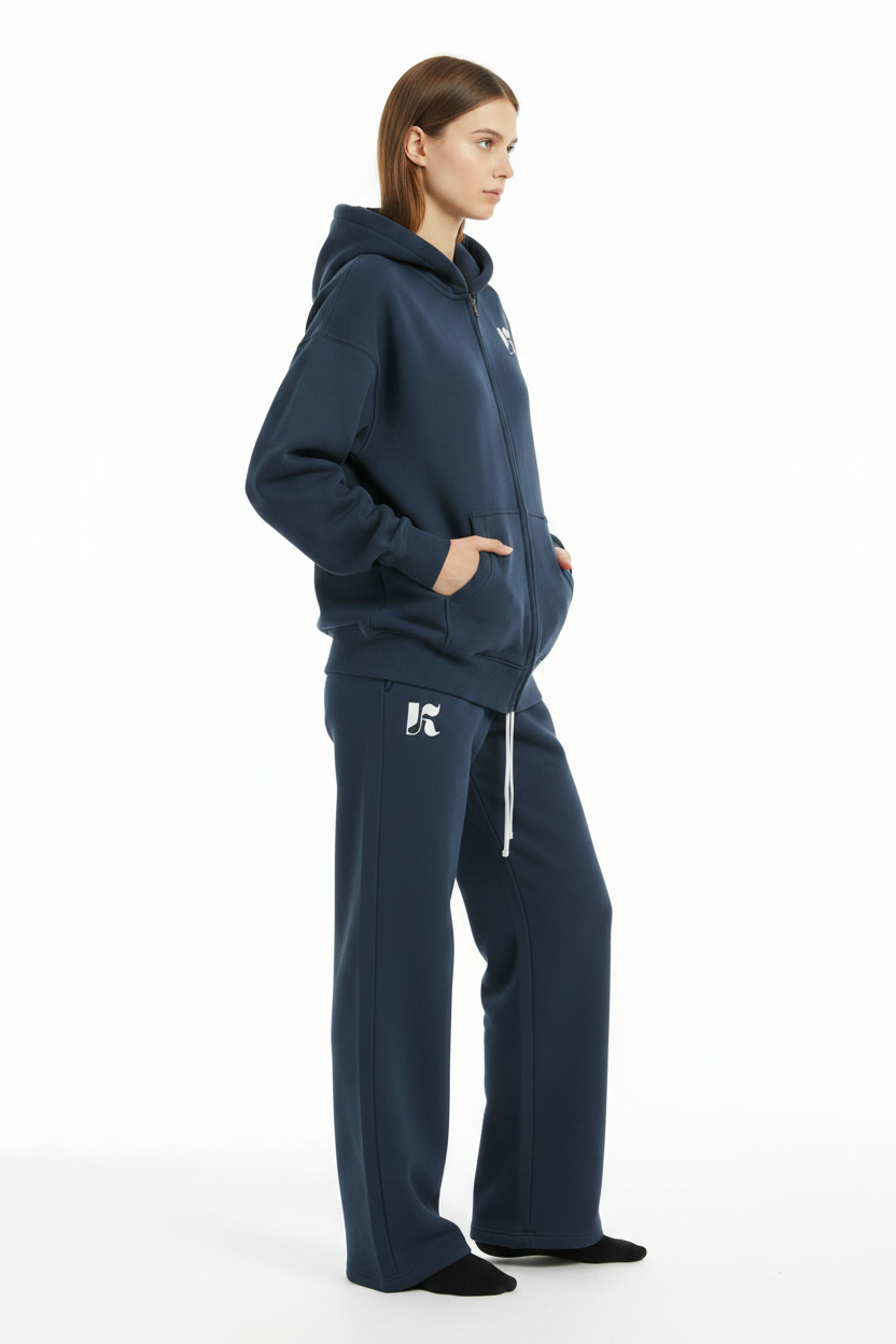 Side — Navy Essential SweatPants